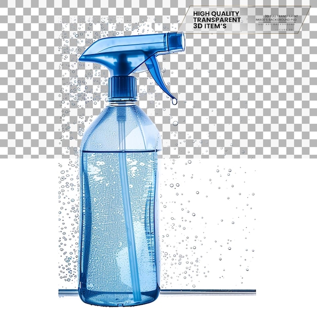 PSD window cleaner a product used for cleaning windows on transparent background