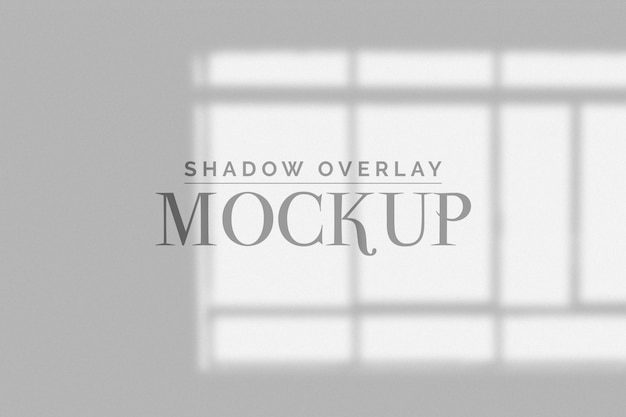 Window shadow overlay mockup