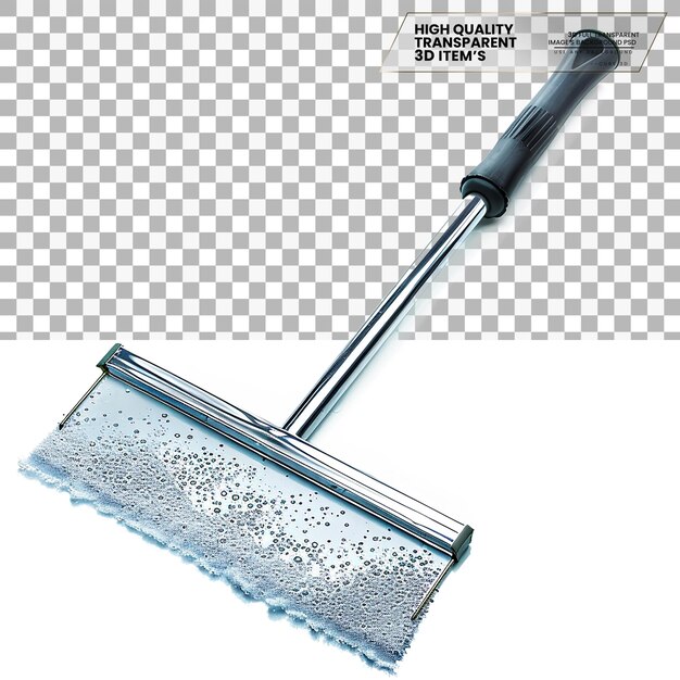 Window Squeegee Tool for Cleaning Windows on Transparent Background