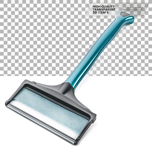 Window Squeegee Tool for Cleaning Windows on Transparent Background