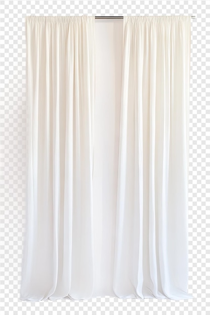 PSD a window with a curtain that is transparent and the bottom half is transparent