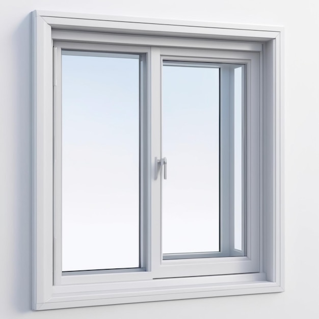 PSD a window with a white frame and a window that says the outside