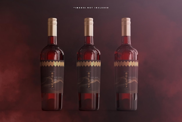 Wine Bottle Branding Mockup