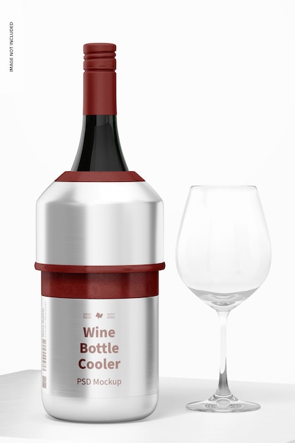 Wine Bottle Cooler Mockup