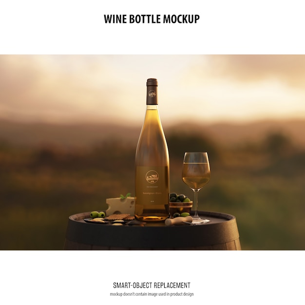 Wine Bottle Mockup