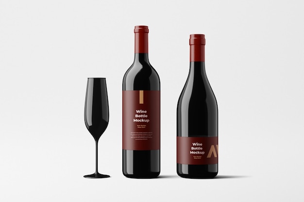 Wine Bottle Mockup