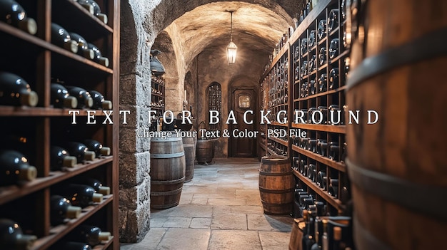 Wine Cellar Interior A Glimpse into a Collectors Paradise