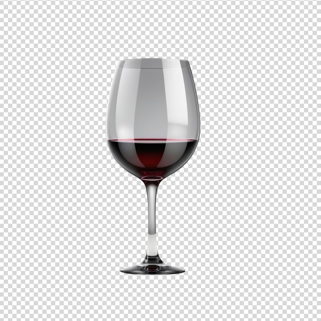 Wine glass isolated on transparent background