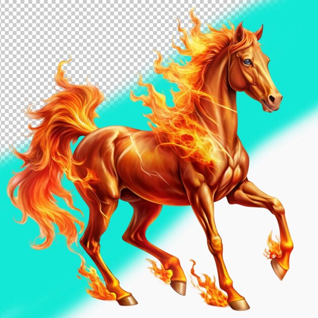 Winged fire horse Mystical creatures