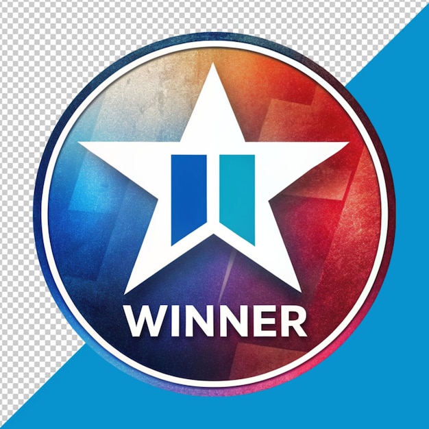 winner text logo on transparent background