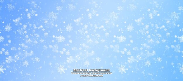 PSD winter abstract snowflake texture pattern with color customization and transparent background