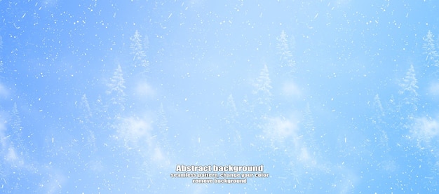 Winter Abstract Snowflake Texture Pattern with Color Customization and Transparent Background