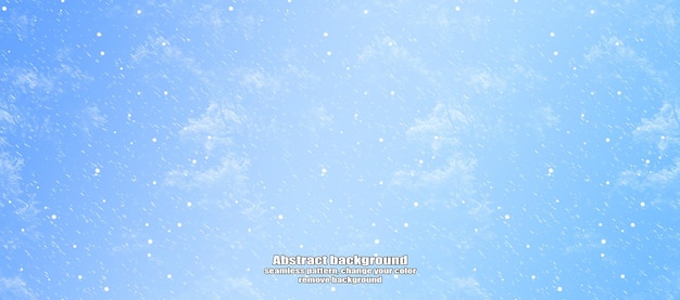 PSD winter abstract snowflake texture pattern with color customization and transparent background