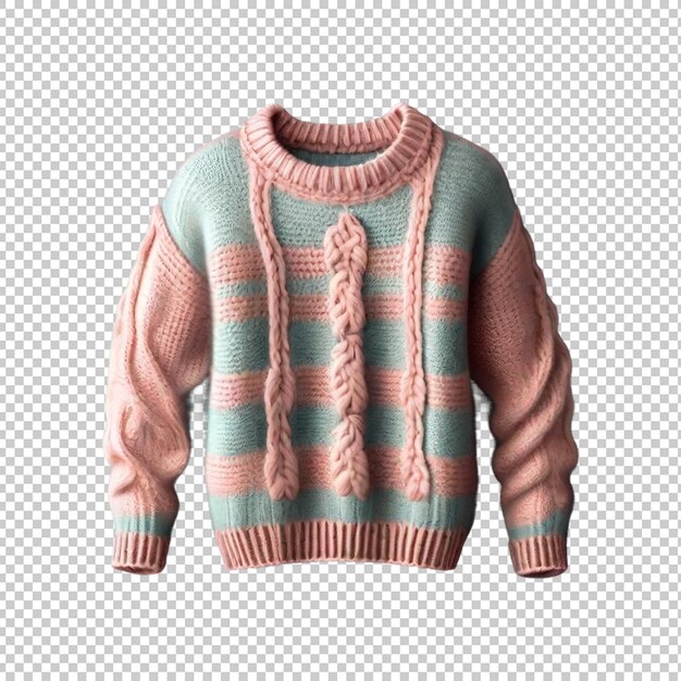 Winter cozy knit sweater isolated Premium Psd