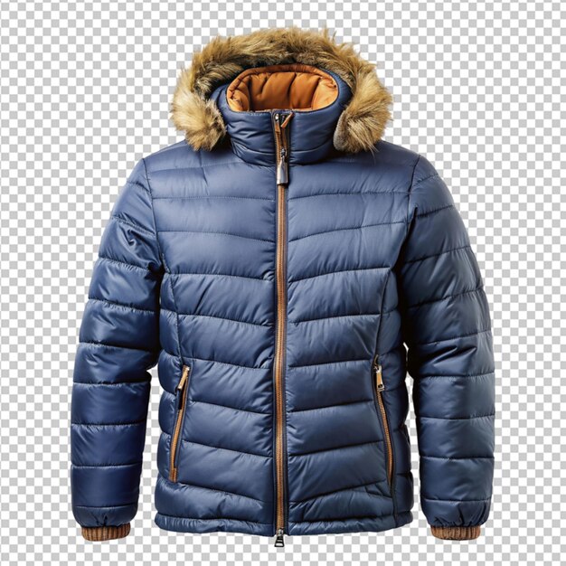 winter jacket on transparent background