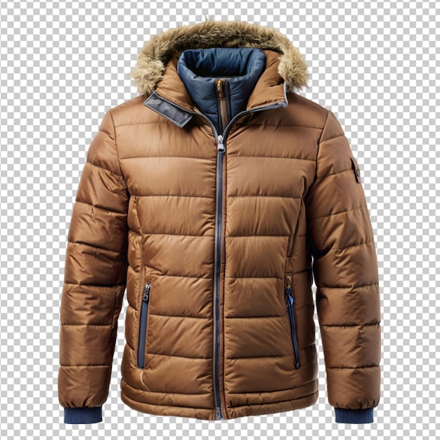 winter jacket on transparent background