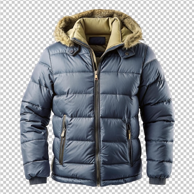 winter jacket on transparent background