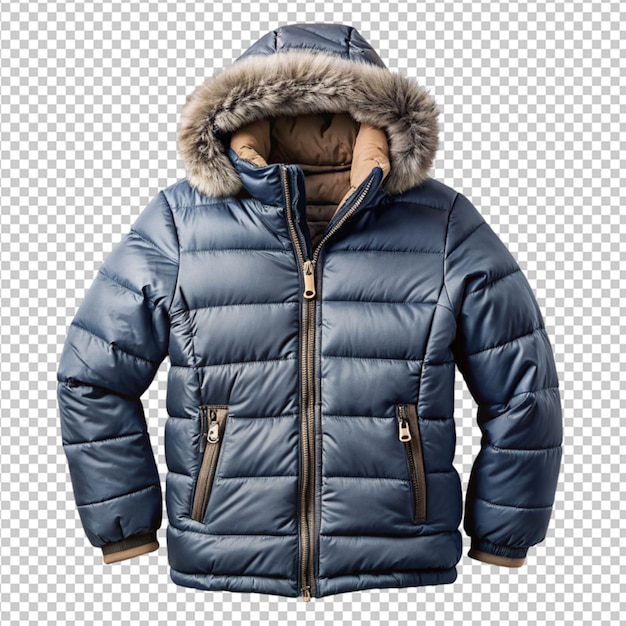 winter jacket on transparent background