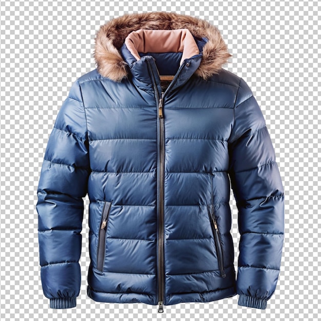 winter jacket on transparent background