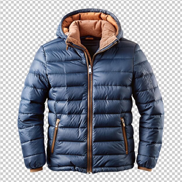 winter jacket on transparent background