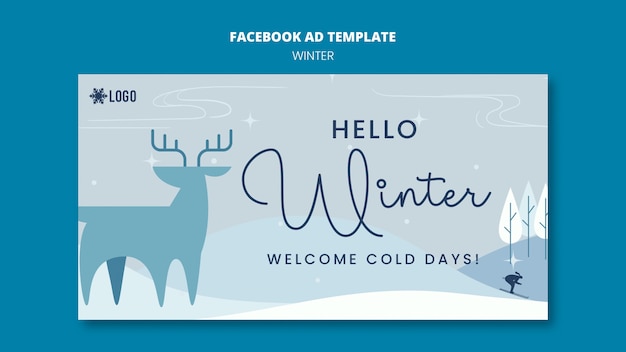 PSD winter season facebook template