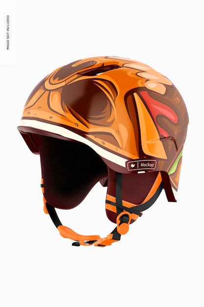 Winter Sports Helmet Mockup