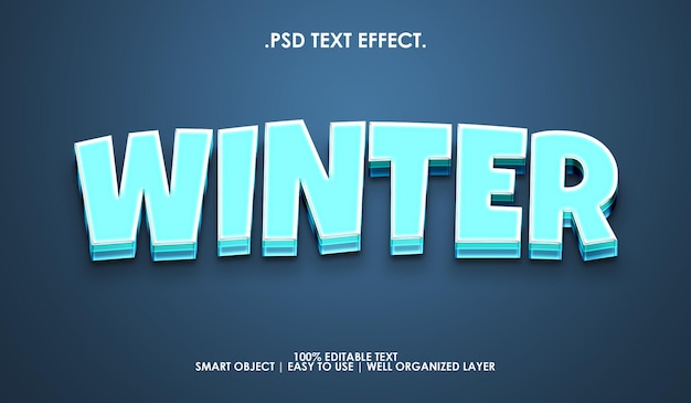 Winter text style effect