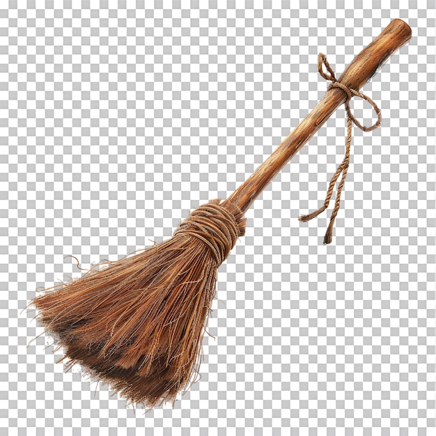 PSD witch broom isolated against transparent background