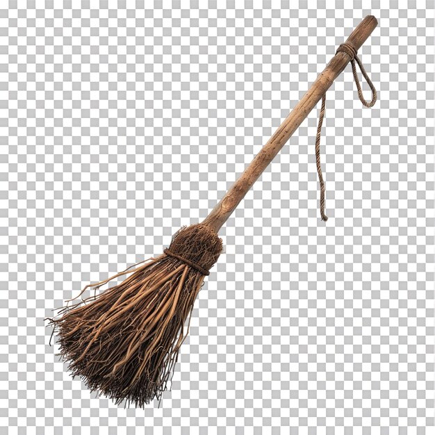 PSD witch broom isolated against transparent background