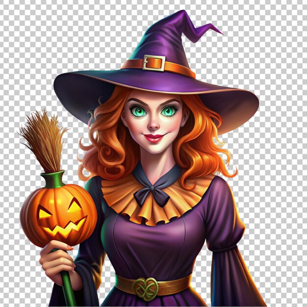 a witch for Halloween