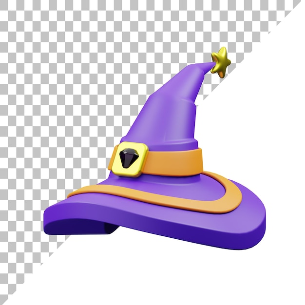 Witch Hat 3D Illustration