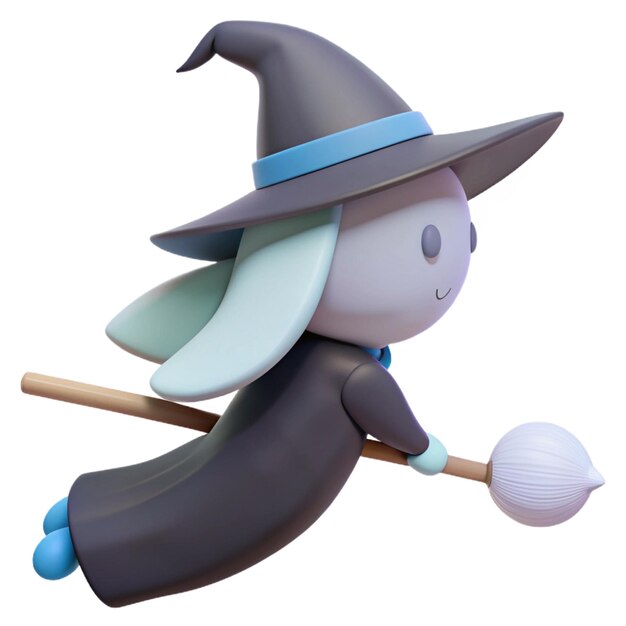 PSD a witch hat with a blue top and a blue band on it