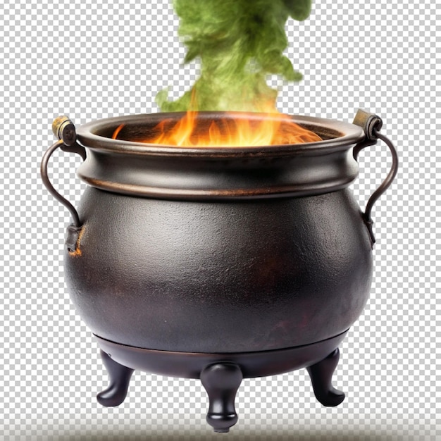 PSD witchs cauldron isolated on transparent background