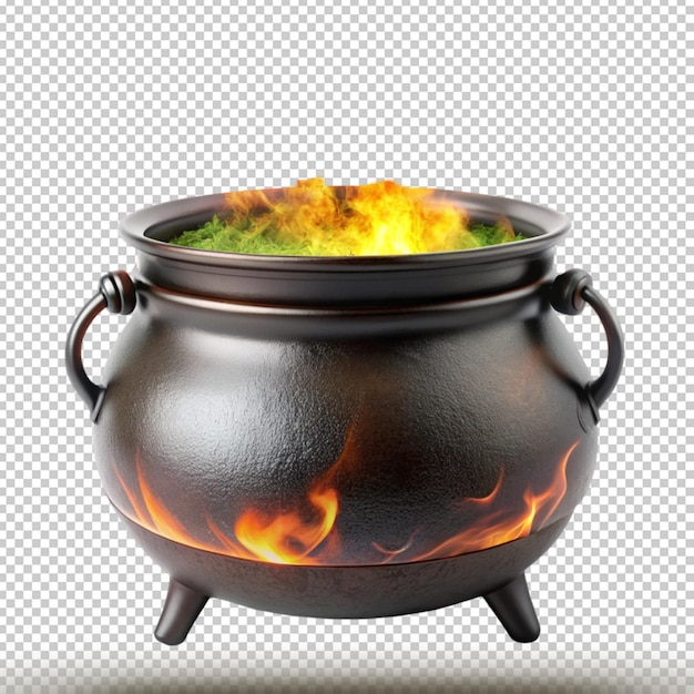 Witchs Cauldron isolated on transparent background