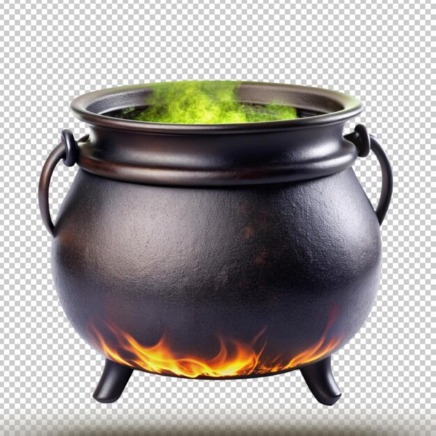 Witchs Cauldron isolated on transparent background