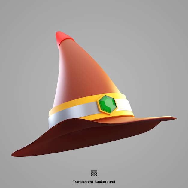 wizzard hat 3D icon illustration