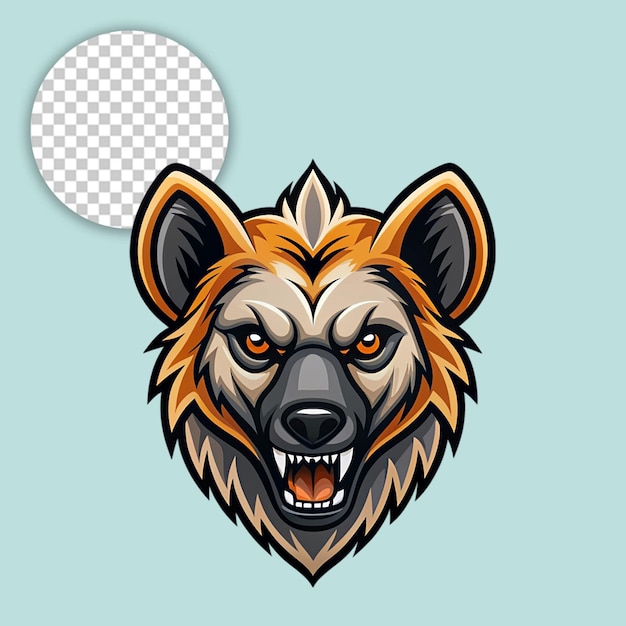 Wolf logo on transparent background