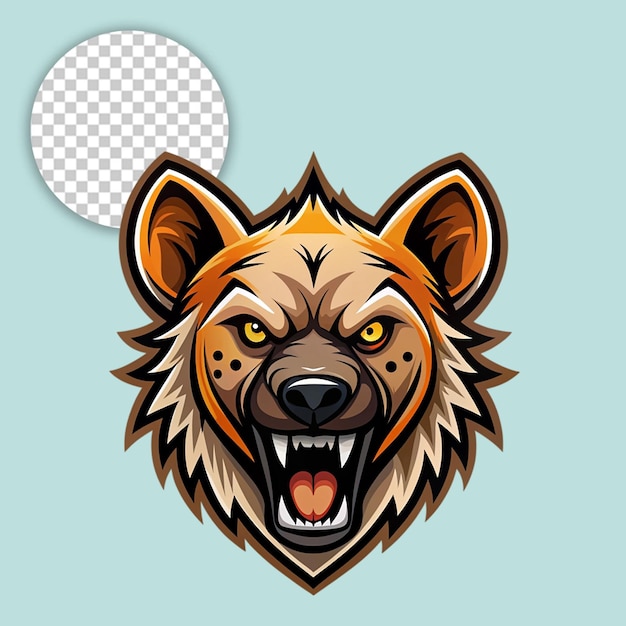 Wolf logo on transparent background