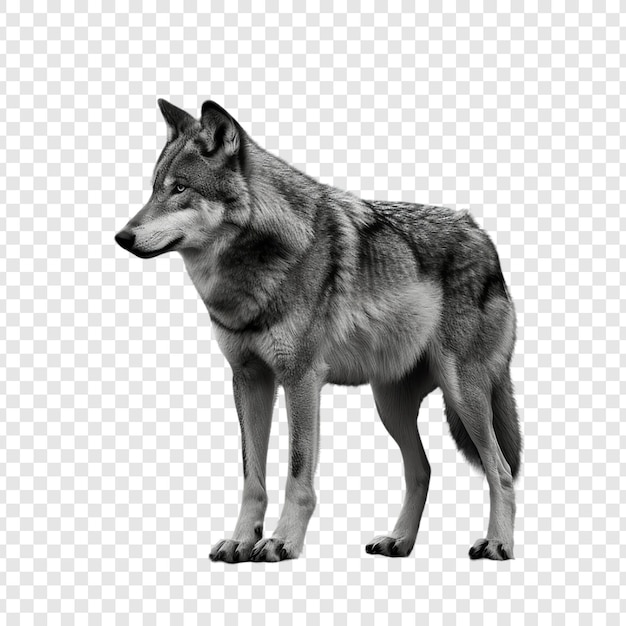 PSD a wolf that is on a white background