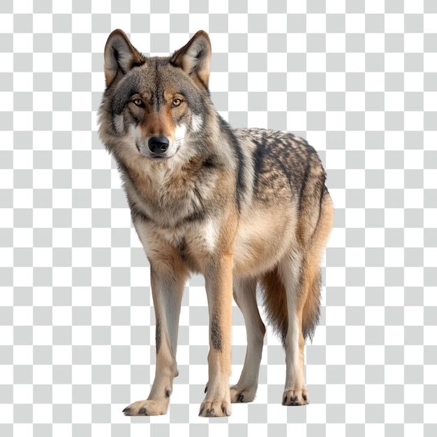 PSD wolf on transparent background