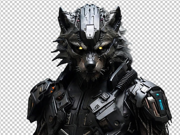 wolf with a human body wearing a suit