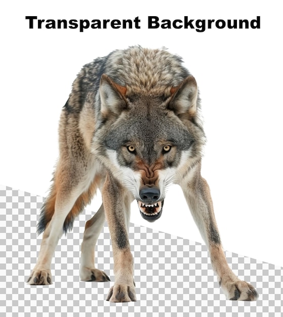 PSD a wolf with a wolf on its back and the words wolf on the bottom