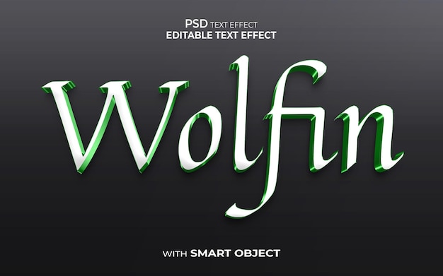 wolfin text effect