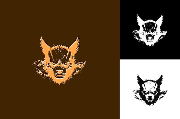 Wolverine Icon Face Silhouette With Canadian Like Border Pow Illustration Animal Vector Art Design