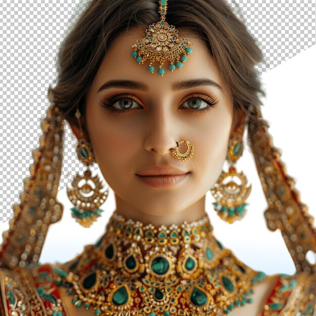 PSD a woman in a jewelry with a face and a face of a woman