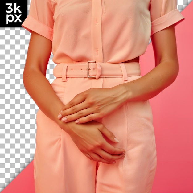 PSD a woman in a pink dress with the letters f - 3 on the front