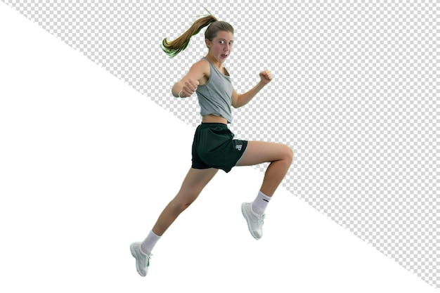 PSD woman running png