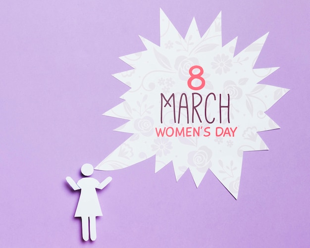 Woman's day concept mock-up