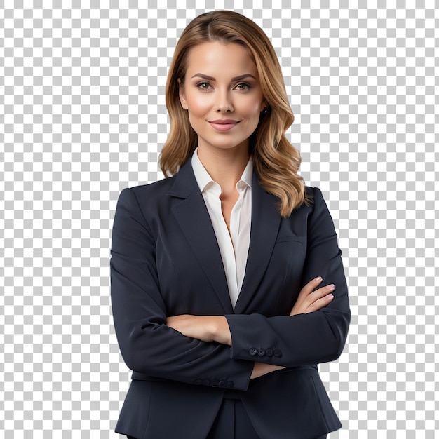 a woman in a suit stands in front of a grid that says quot shes a woman quot