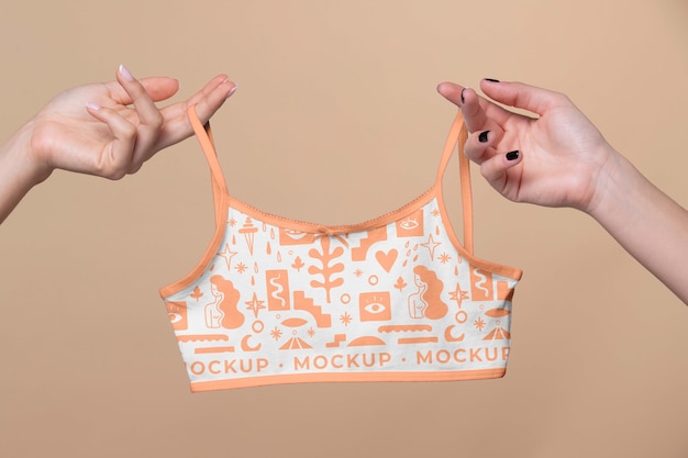 Woman undies mockup design